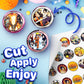 30 X Edible Sugar Cupcake Toppers - Nauto Themed Collection Of Edible Cake Decorations | Uncut Edible On Sugar Sheet