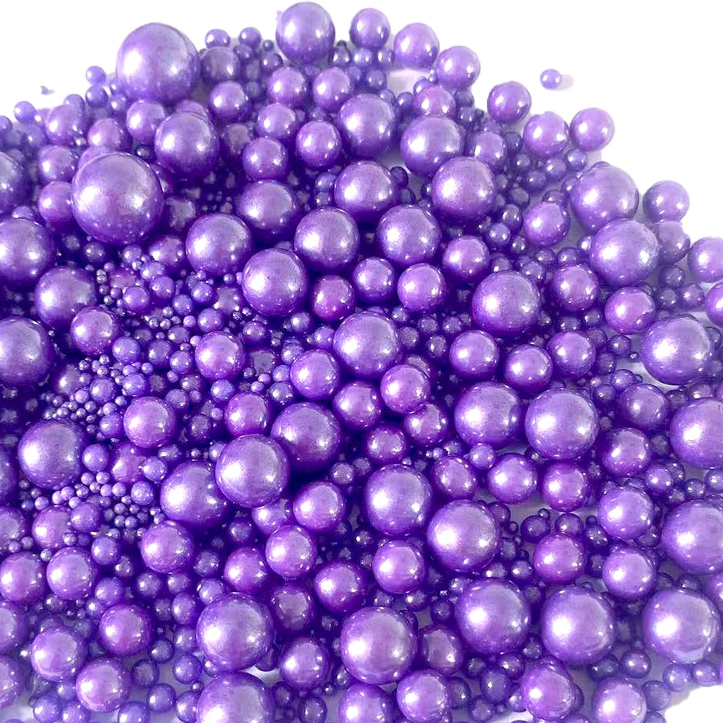 Sentovac Purple Pearl Sprinkles Edible Sugar For Cake Decorating Fancy Sprinkles Cake Topper Cupcake Cookie Baking Decorations Halloween Christmas Valentine'S Day Wedding Supplies