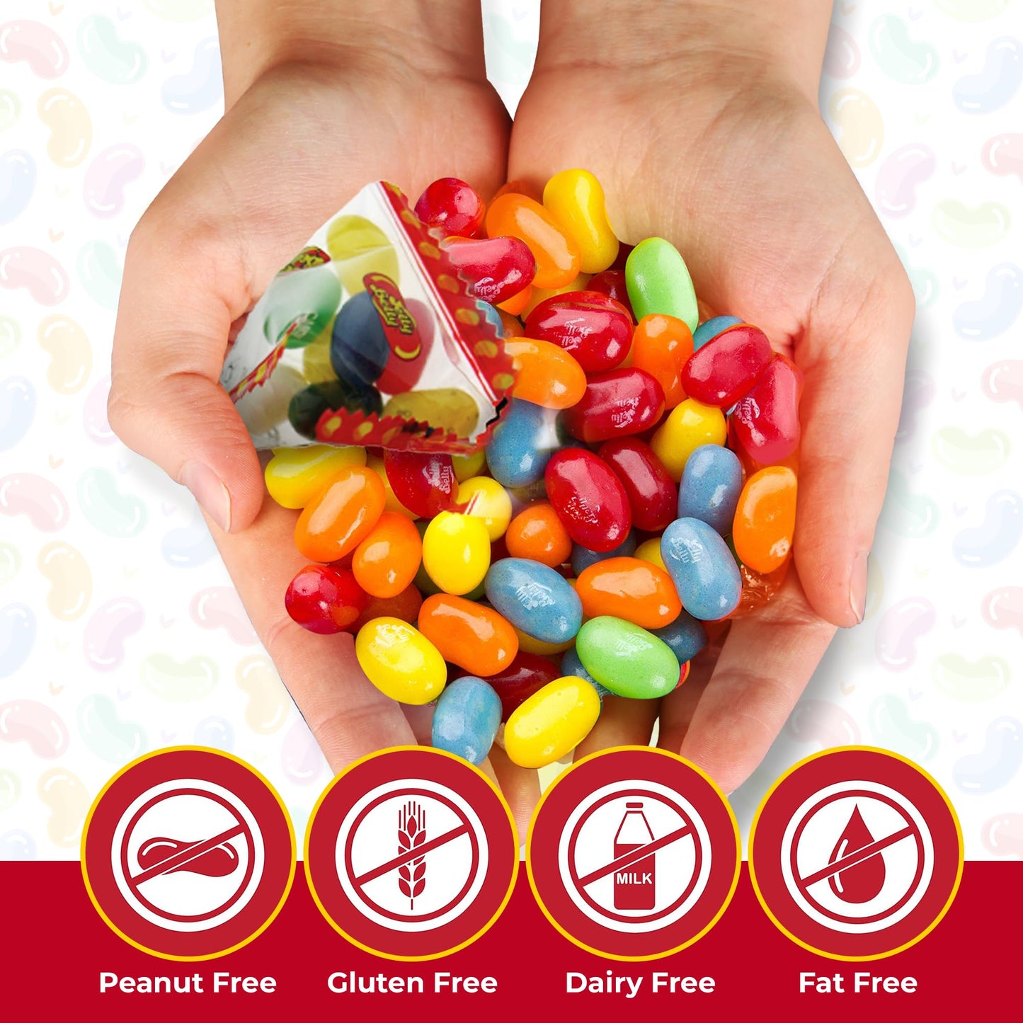 Jelly Belly Individual Pyramid Packs | 75 Pack | Mini Bags Of Assorted Jelly Beans | 75 Bags Of 0.28Oz | Assorted Flavors | Pyra