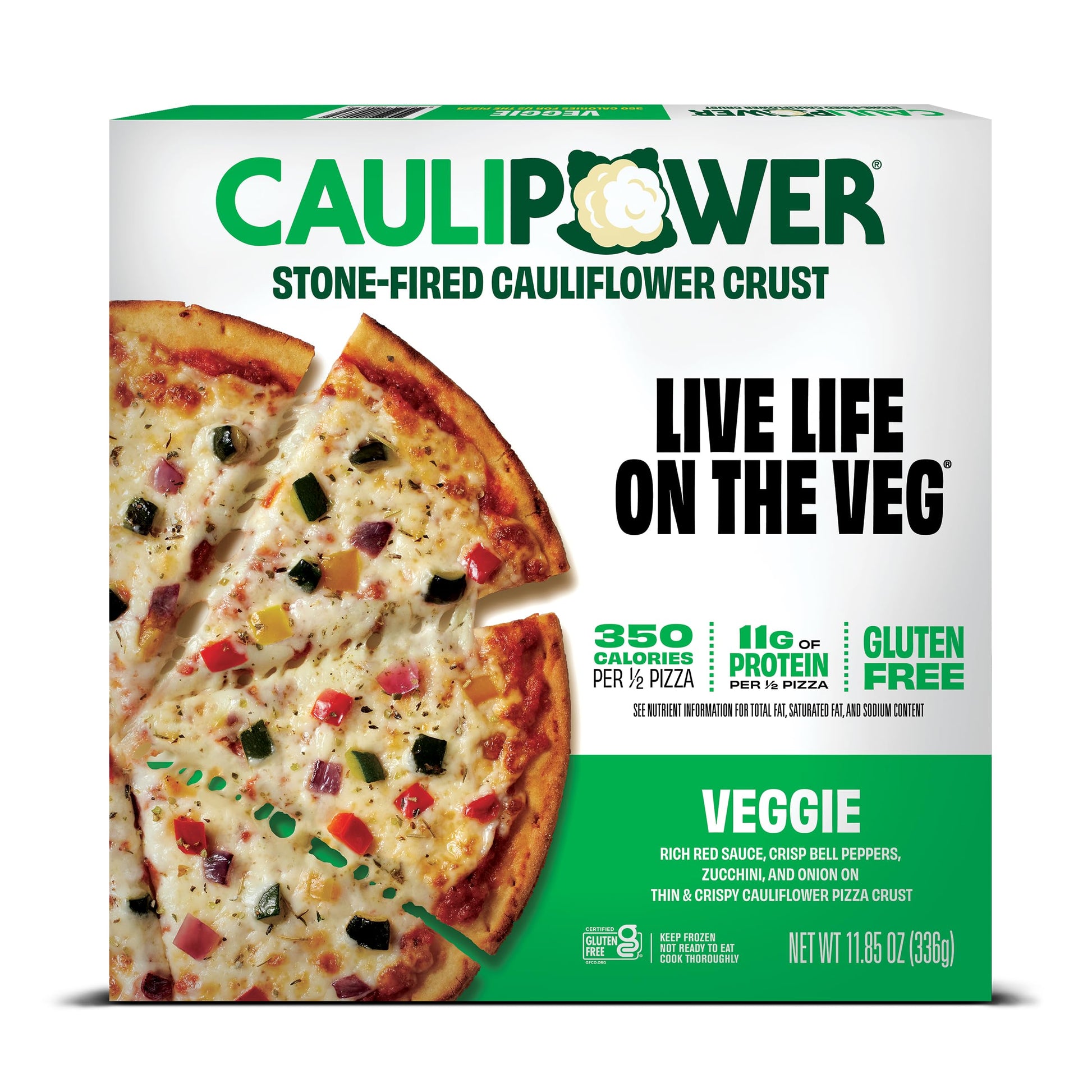 CAULIPOWER Veggie Stone-fired Cauliflower Crust Pizza, 10.9 Oz (Pack of 1)