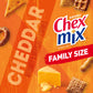 Chex Mix Cheddar Savory Snack Mix, Family Size, 13.5 Oz