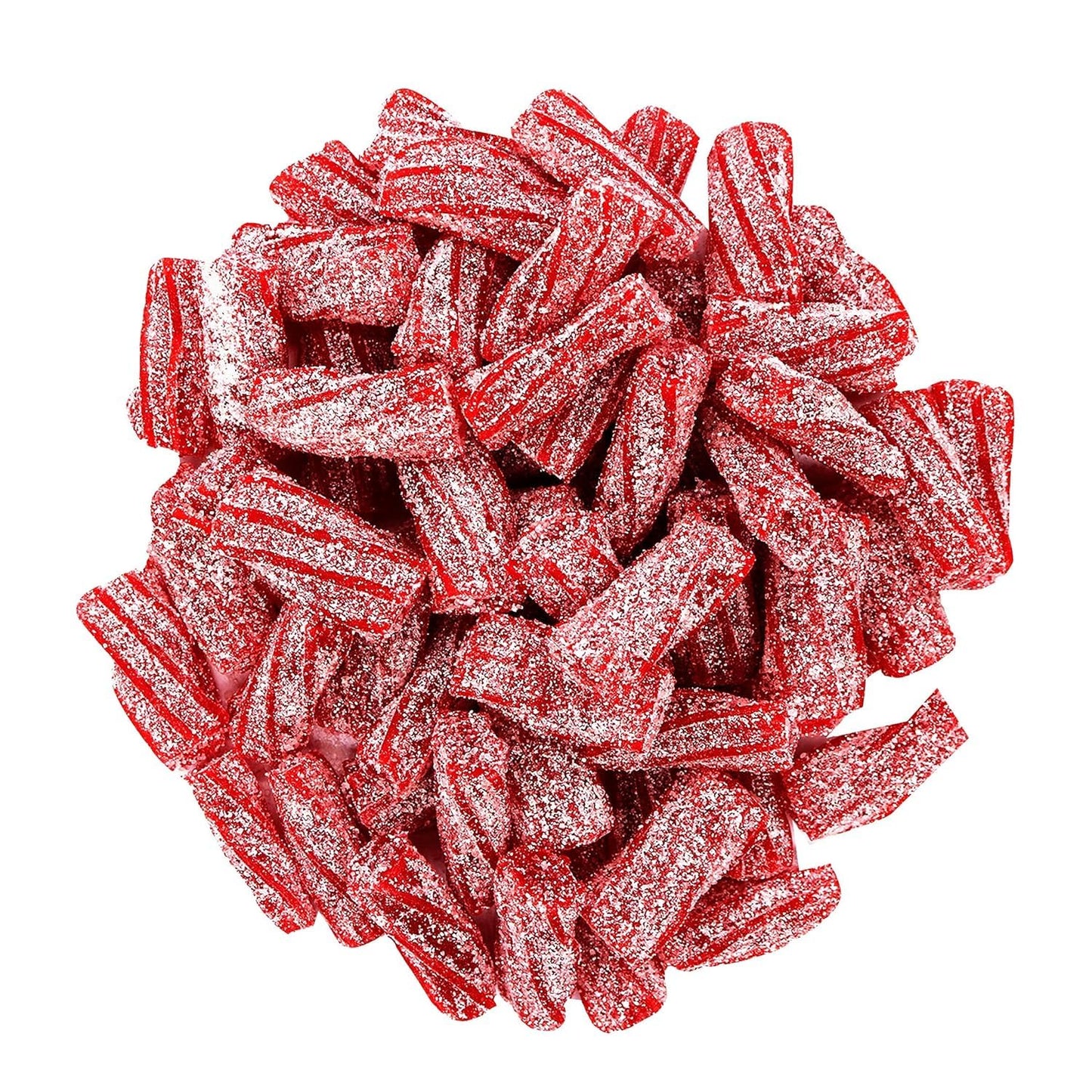 Firstchoicecandy Sour Licorice Twist Bites, Twisteroos Pectin Filled Sour Bites (2.2 Pound, Strawberry)