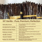 Bulk Vanilla Beans Grade A + | 1 Lb Vanilla Bean Pods For Making Vanilla Extract | Non Gmo | Premium Natural Vanilla Beans For B