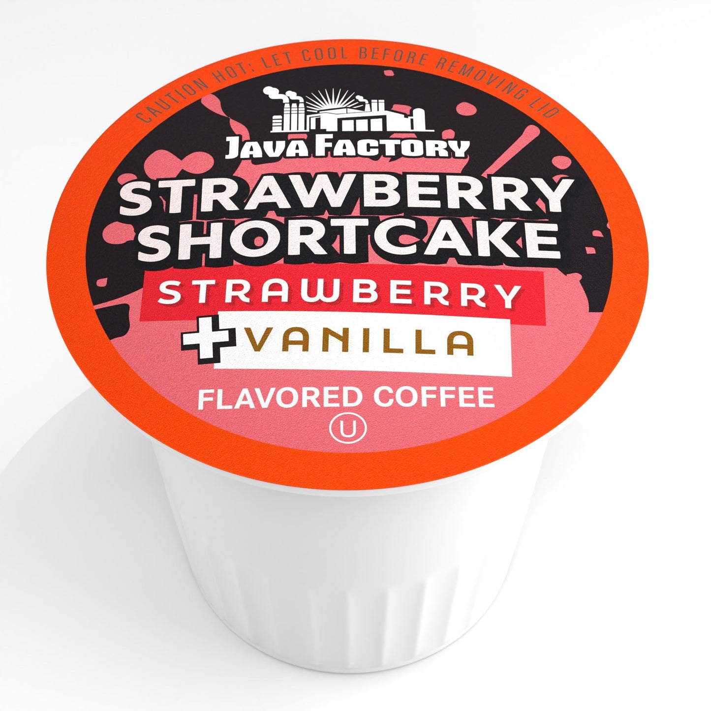 Java Factory Flavored Coffee Pods  Strawberry Shortcake  Compatible with K Cup malt-inspired  40 Count