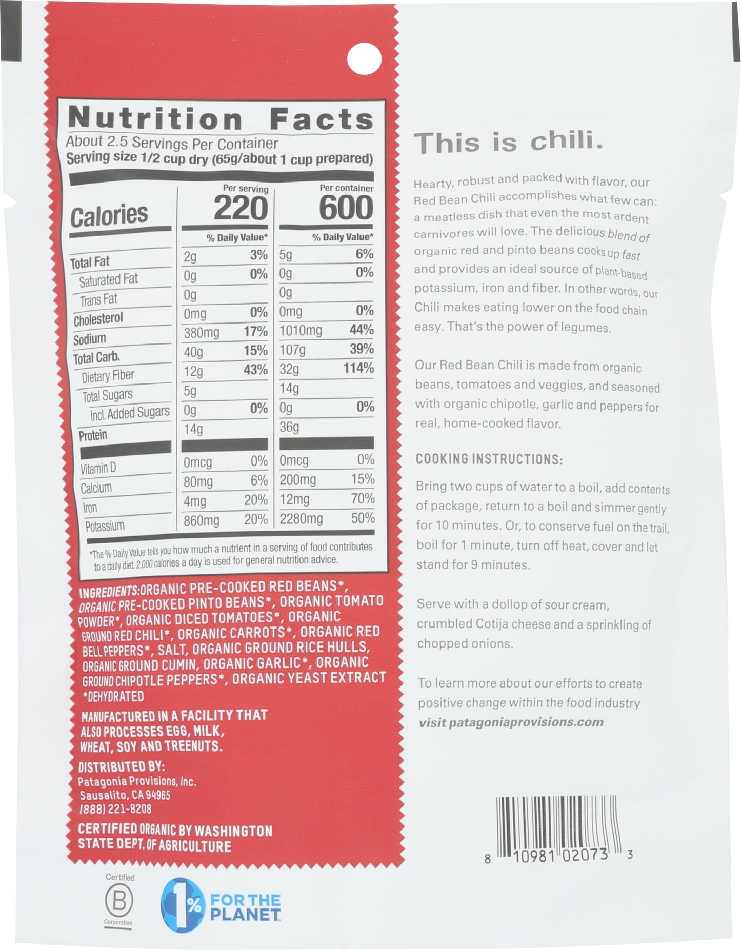 Patagonia - Mix Soup Red Bn Chili - Case Of 6 - 6.1 Oz(D0102H7Pb2G.)