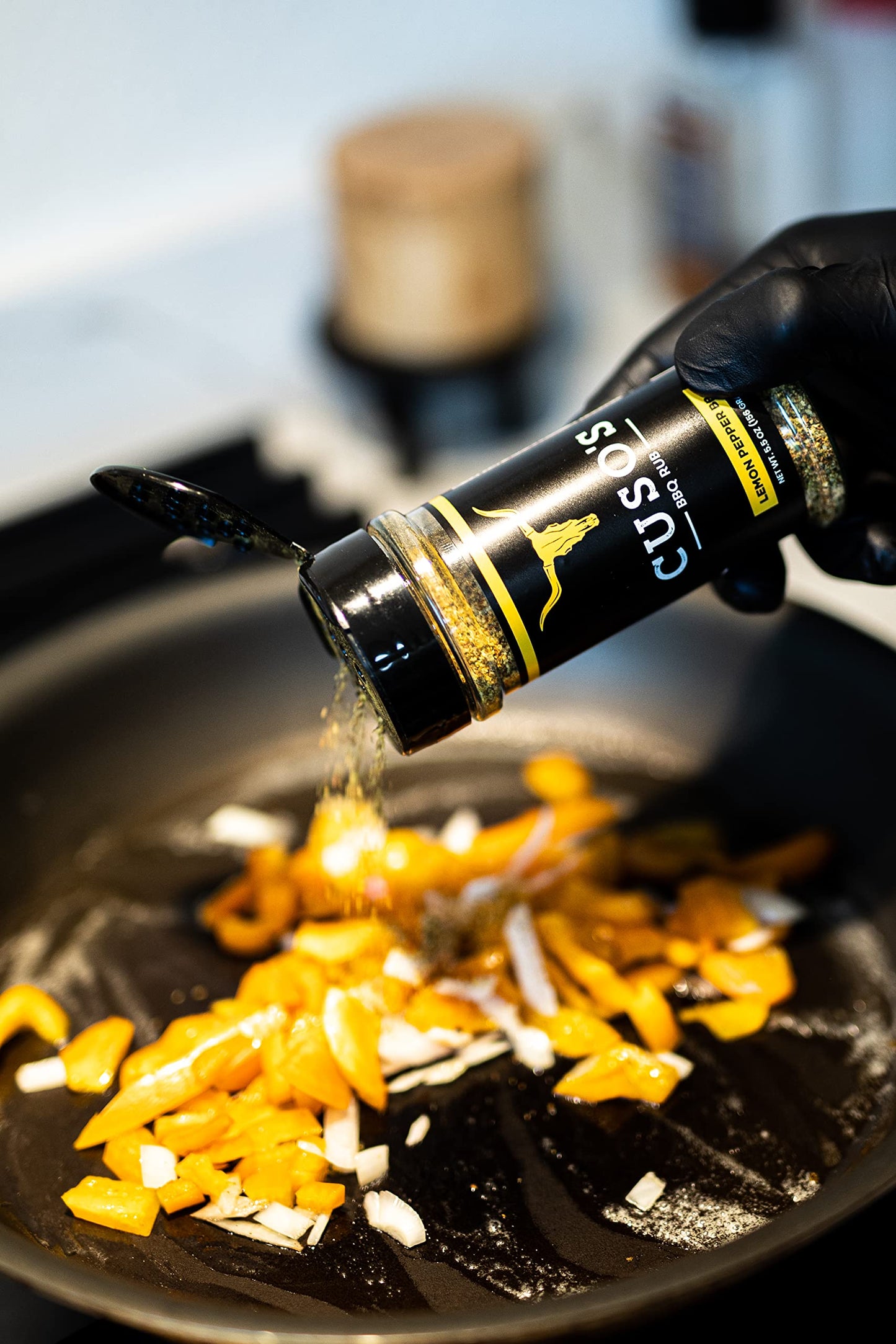 Cuso Cuts Lemon Pepper BBQ Rub - Chicken Seasoning Powder - 5 oz Bottle