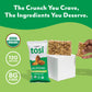 Tosi Almond Protein Bars, Vegan 12-Pack, Gluten-Free, Plant Based, 12G Protein, with Flax & Chia Seeds, 2.4 oz Each