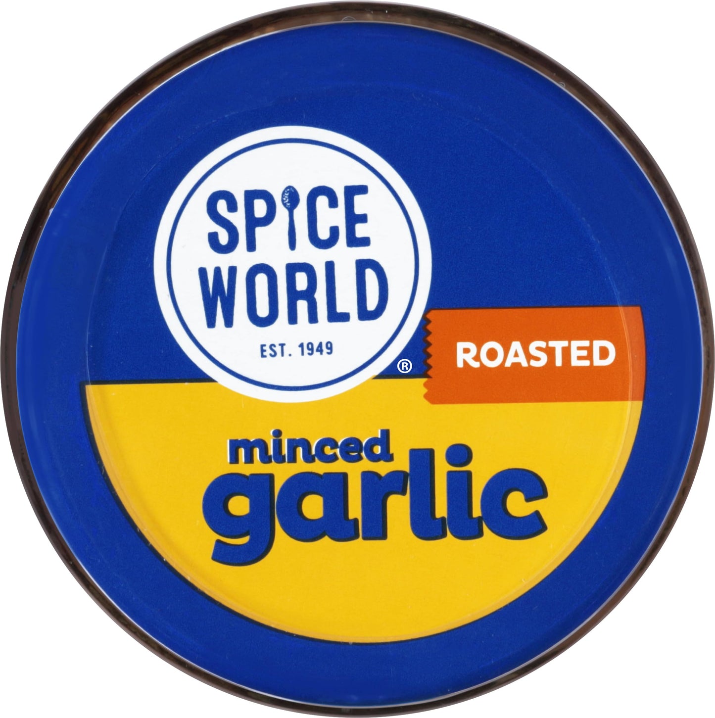 Spice World Roasted Minced Garlic - 4oz Garlic Container - Ready-to-Use Seasonings for Cooking, Reduce Prep Work and Easily Add