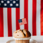 1,440 Count | Kingseal American Flag Toothpicks, 2.5 Inch, Ideal For Sandwiches, Appetizers, Cupcake Toppers, And More - 10 Pack
