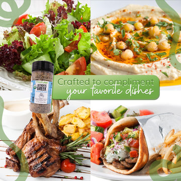 Freshjax Organic Greek Seasoning (2.8 Oz) - Mediterranean Spice Blend For Cooking, Lamb, Gyros & Grilling