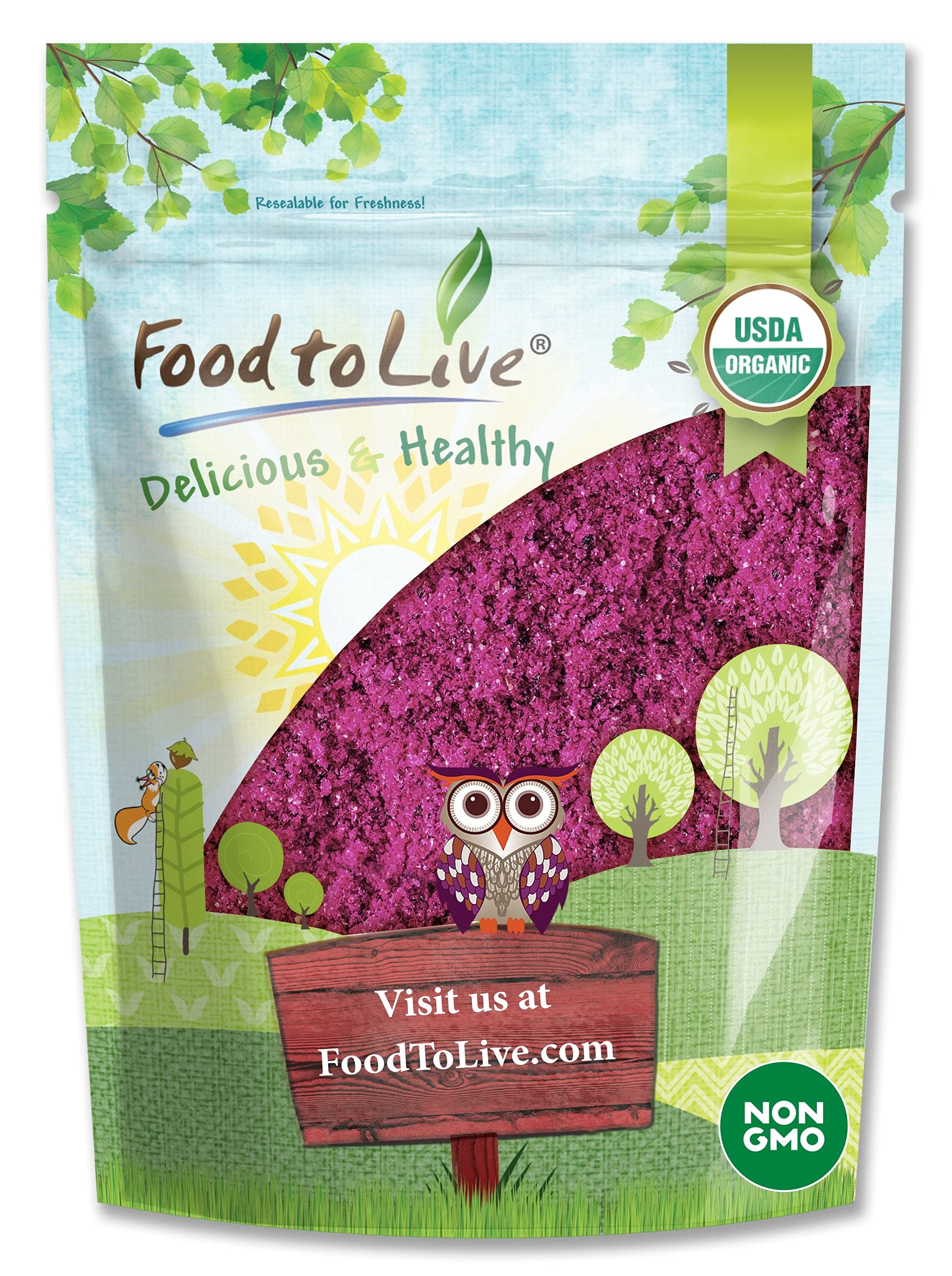 Food to Live Organic Red Dragon Fruit Powder, 4 Ounces Non-GMO, Freeze-Dried Pitaya, Raw Pitahaya, Vegan Superfood, Bulk, Non-Ir