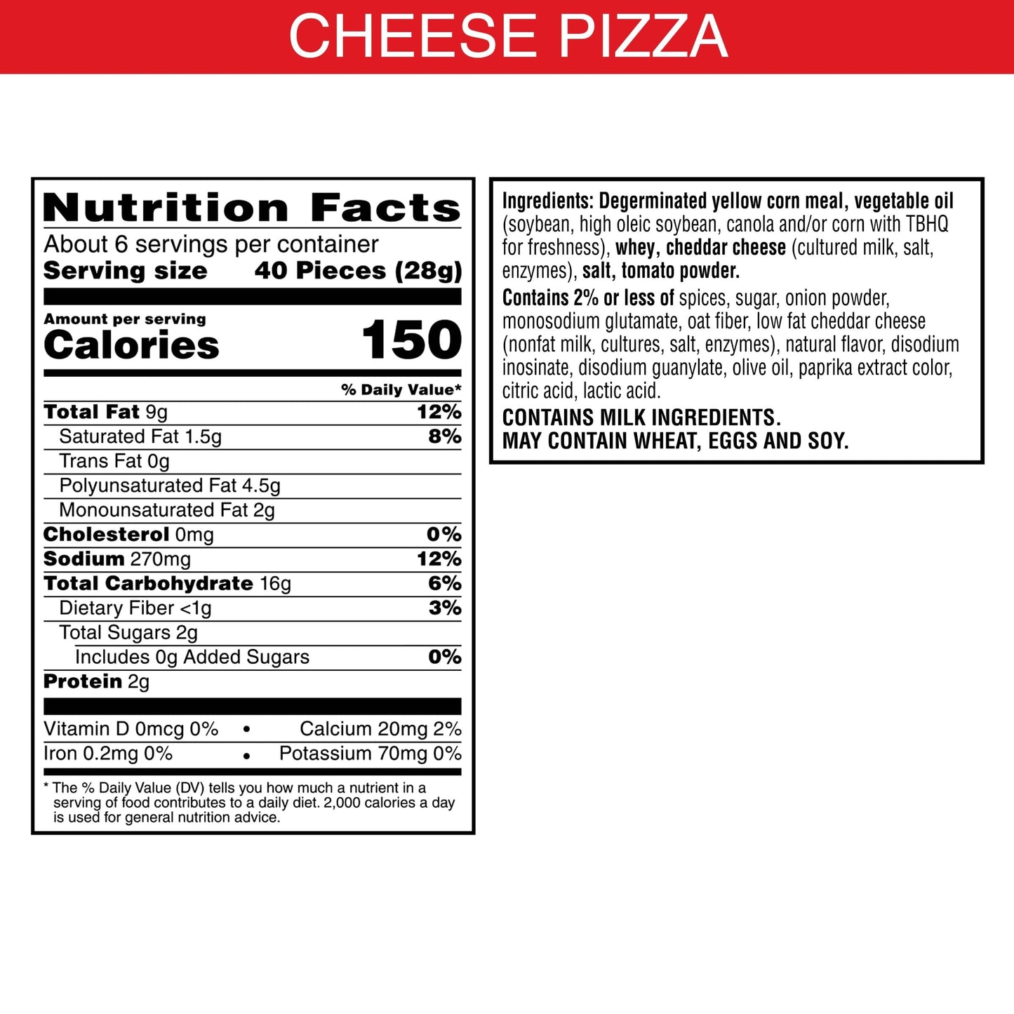 Cheez-It Puffd Cheesy Baked Snacks, Puffed Snack Crackers, Lunch Snacks, Cheese Pizza, 5.75oz Bag (1 Bag)