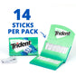 Trident Sugar-Free Chewing Gum, Minty Sweet Twist, 14 Pieces per Pack, 12 Packs, Total 168 Pieces