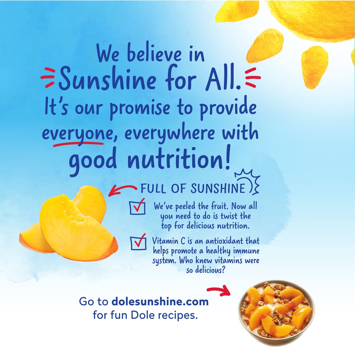 Dole Fruit Jars  Yellow Cling Sliced Peaches in 100% Fruit Juice  Gluten Free  Pantry Staples  23.5 Oz Resealable Jar