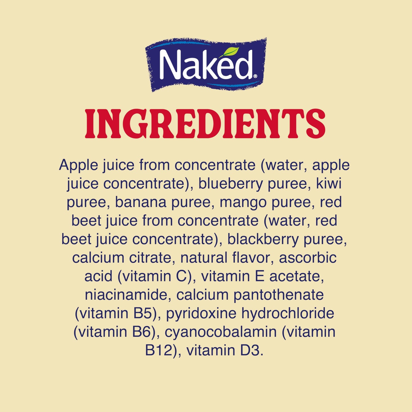 Naked Juice Rainbow Machine Flavored 100% Juice Smoothie Blend, 15.2 Fl Oz