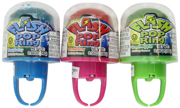 Kidsmania Flash Pop Lollipop Ring, Lights When You Wear It, .56-Ounce Rings (Pack Of 24)