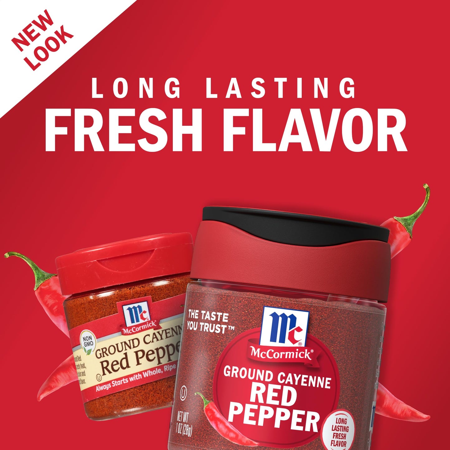 McCormick Ground Cayenne Red Pepper, 1 oz, Model 900286, Spicy Seasoning for Cooking