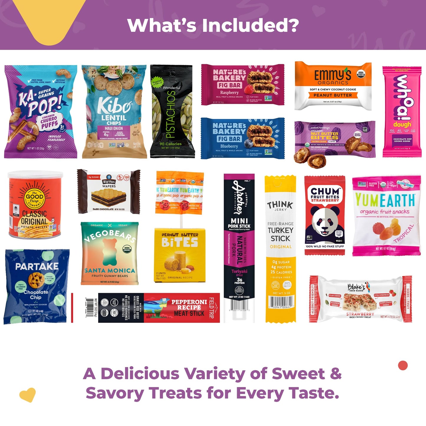 Thinking of You Snack Gift Box - Variety of Sweet & Savory Gourmet Snacks for Adults - Assorted Healthy Treats, Jerky, Cookies,