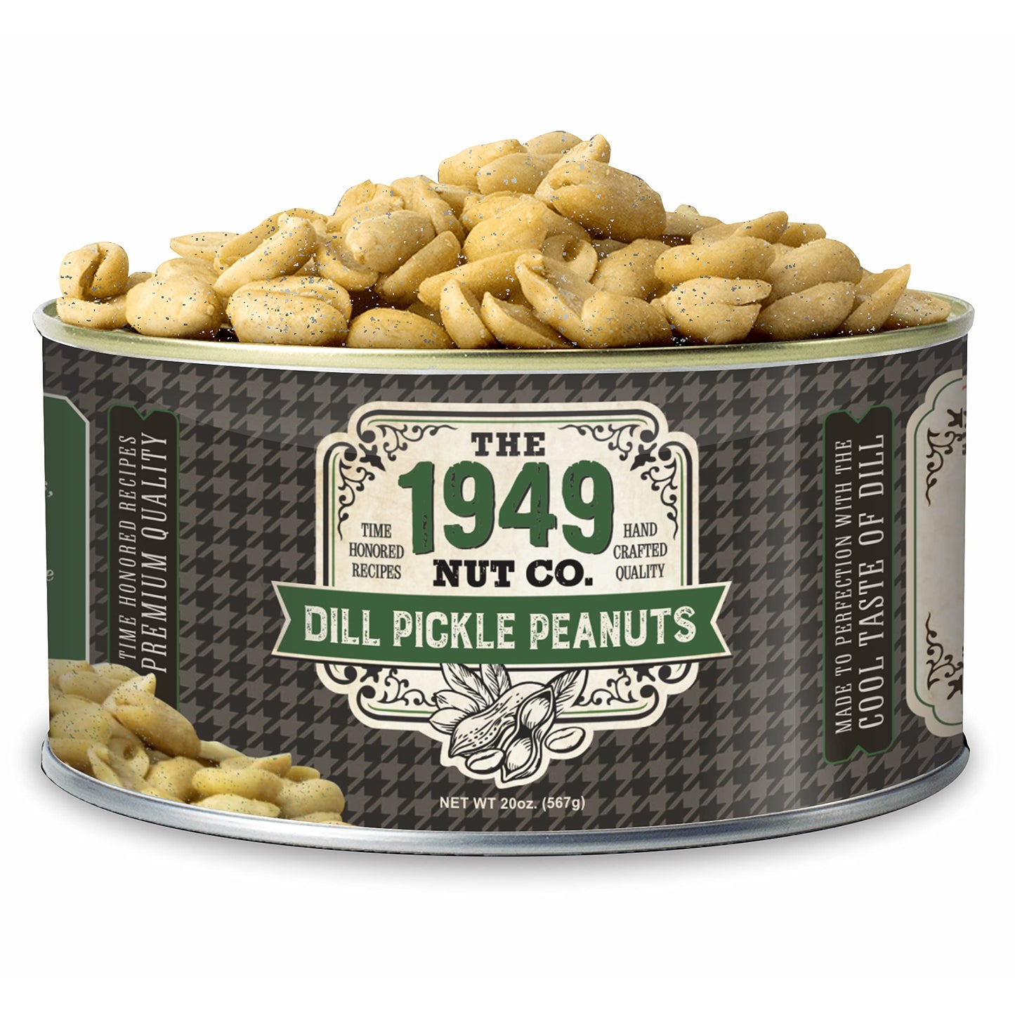 The 1949 Nut Co. Dill Pickle Virginia Style Peanuts | Oil Roasted Peanuts | Fried Peanuts with a Unique Crispy Crunch | Extra-La