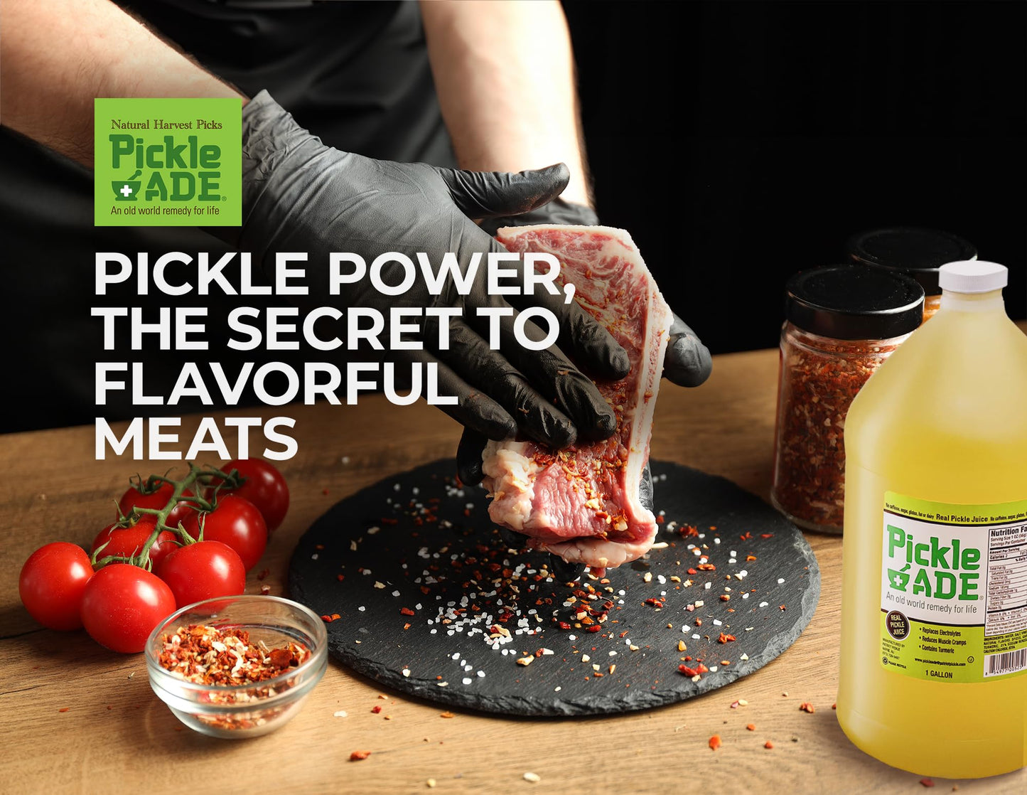 Pickle Ade Pickle Juice Sports Drink | Electrolyte Replacement | 1 Gallon (128 oz) | Kosher for Cocktails, Pickling & Marinades