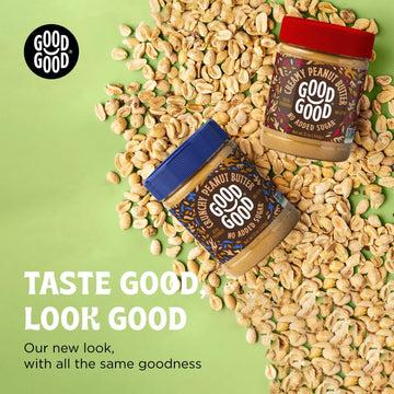 Good Good Creamy Peanut Butter Keto Friendly - Low Carb & No Added Sugars - Vegan - No Palm Oil Or Preservatives - Non-Gmo - 12 Oz / 340G (Pack Of 1)
