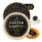 BESTER CAVIAR enhanced Osetra Sturgeon Caviar - Traditionally Harvested Malossol Ossetra Black Roe with Crme Frache  Tin Opener  2 Blinis & 4 Pearl Spoons - Single Tin (1.76 oz)