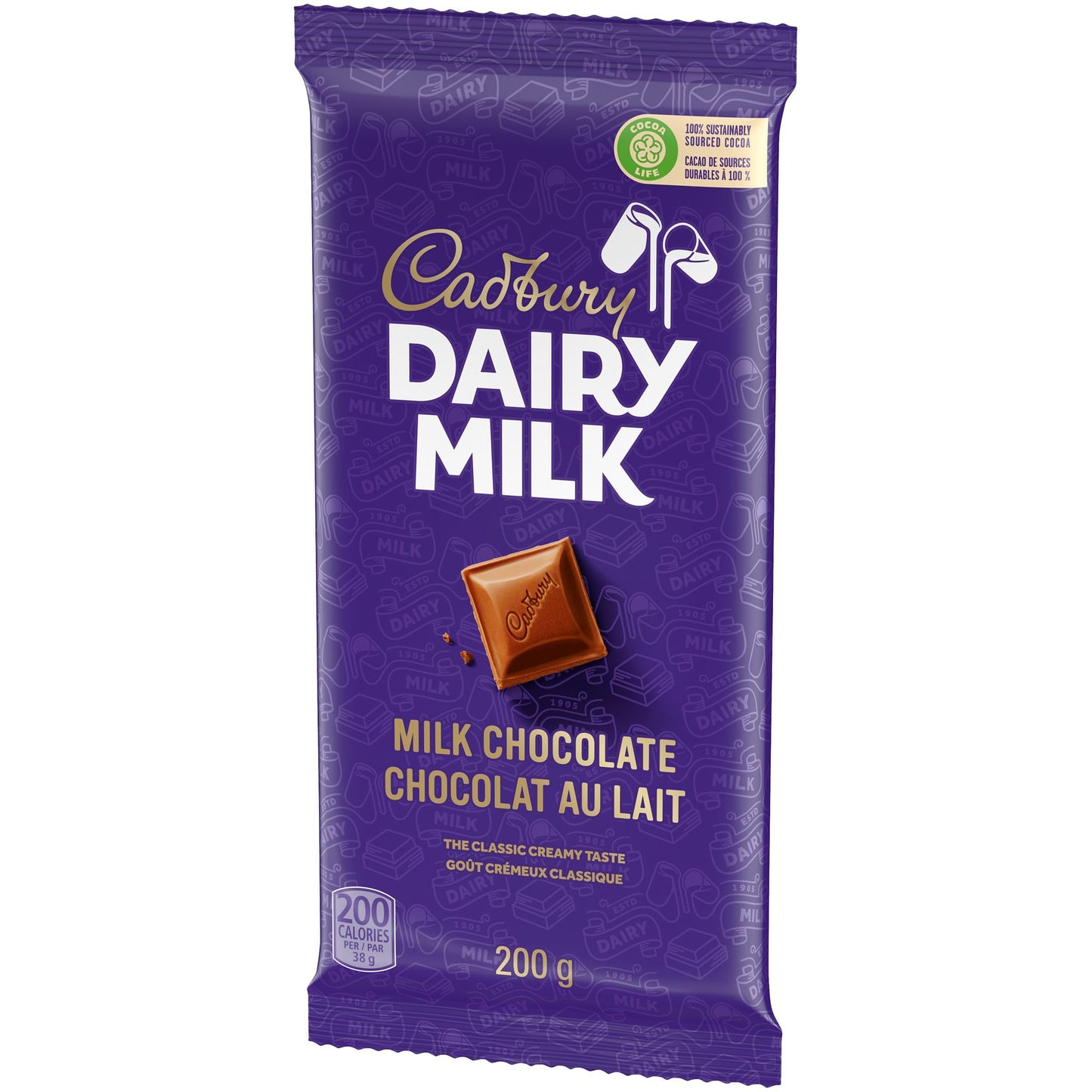 Cadbury Dairy Milk Chocolate Bar 200G/7Oz. (Imported From Canada)