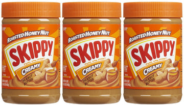 Skippy Peanut Butter, Creamy Roasted Honey Nut, 16.3 Ounce (Pack of 3)