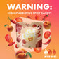 Chili Chews Sweet & Spicy Candy Bites, Peach Flavor, 4 Pack, Great Tasting Gummy Snacks for All Ages