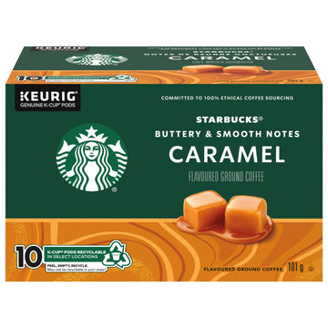 Starbucks Caramel Flavoured Coffee K-Cup Pods. 10 Count.