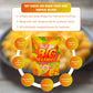 Luckycare Big Mango Gummy Candy - Chewy, Gluten-Free - 2 Packs (40 Count) - Individually Wrapped Peelable Gummies - 10oz Total