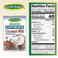 Lets Do Organic Evaporated Coconut Milk, Unsweetened, 13.5 Fl Oz, Pack of 6