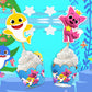 Bby Shark Cupcake Wrapper For Birthday Party – Underwater Ocean Theme Cupcake Decoration– Cute Shark Family Cupcake Holders For Baby Shower, First Birthday, Or Pool Party – Party Supplies
