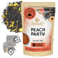 BREWIX Peach Black Tea - Premium Caffeinated Blend, Sugar-Free, 25 Pyramid Bags