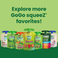 GoGo squeeZ Fruit on the Go  Apple Cinnamon  3.2 oz (Pack of 12)  Unsweetened Fruit Snacks for Kids  Gluten Free  Nut Free and Dairy Free  Recloseable Cap  BPA Free Pouches