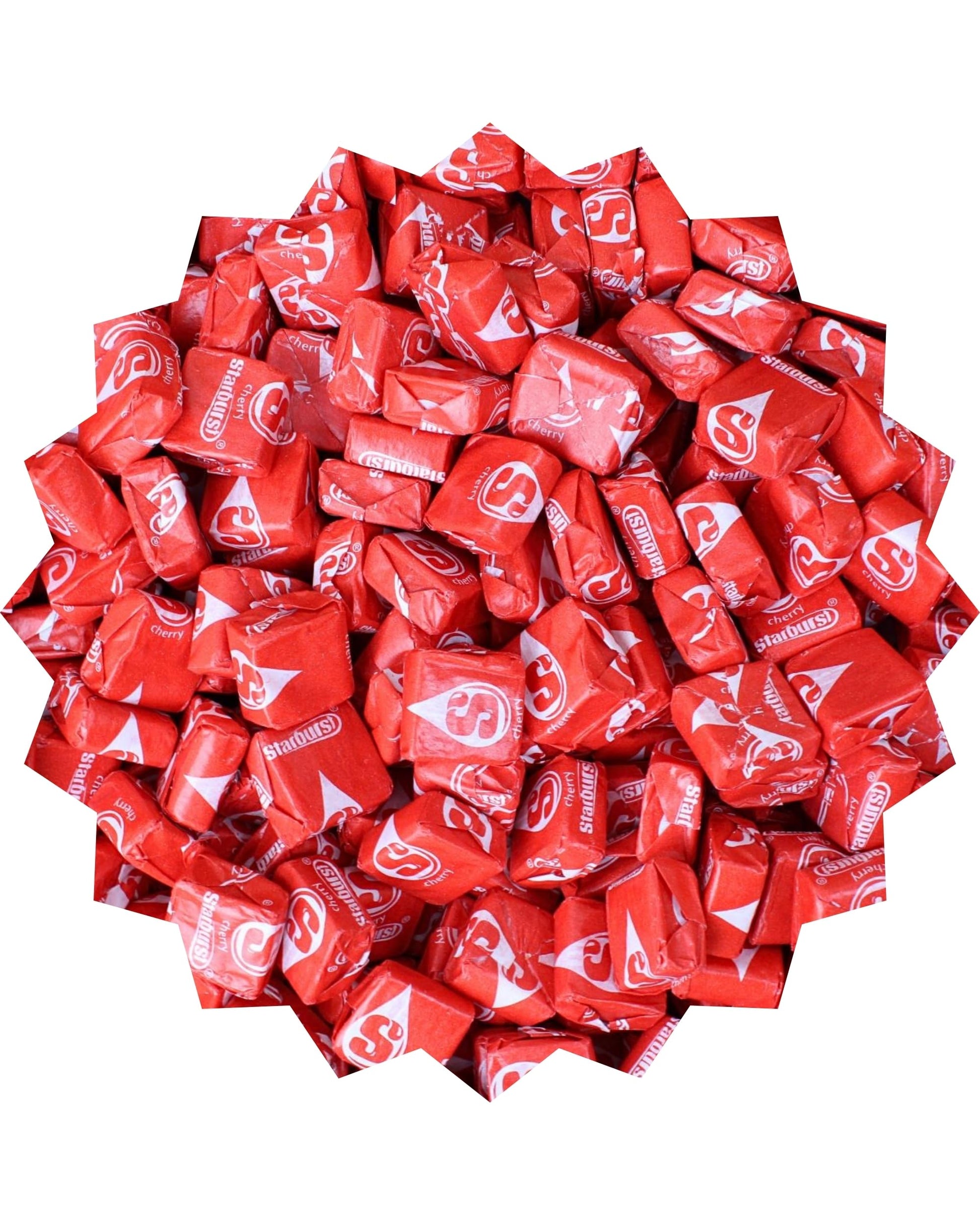 All Red Star Candy, Bulk Burst Red Cherry Candies for Buffet, Parties, and Pinatas (1 Pound)