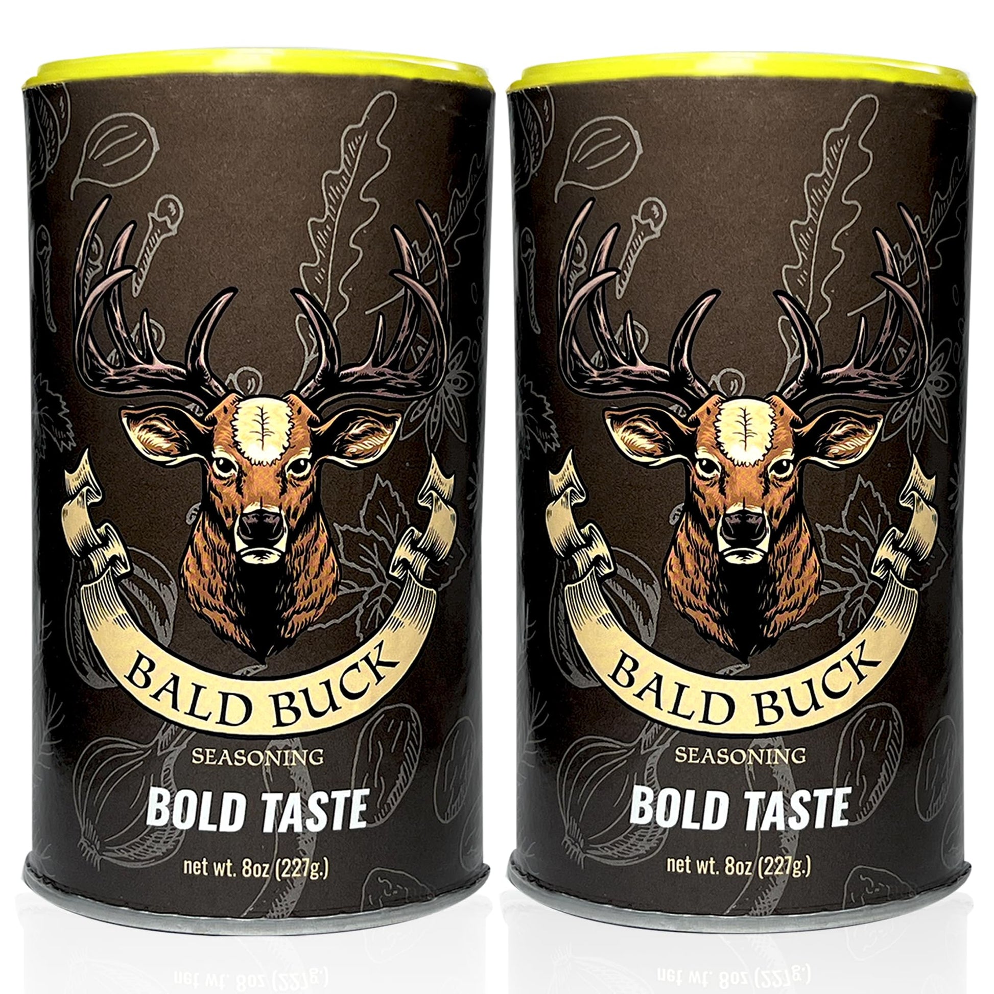 Bald Buck Seasoning Bold Taste (2 Pcs, 8 Oz) |Rib Rub Bbq Chicken Seasoning | Bbq Seasoning And Rub | Rotisserie Chicken Seasoning & Bbq Rubs For Smoky Aroma | Bbq Seasoning For Chicken | Bbq Rub Seasoning