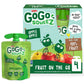 GoGo SqueeZ Applesauce Puree, Unsweetened, Gluten Free, 3.2 oz (Pack of 4)
