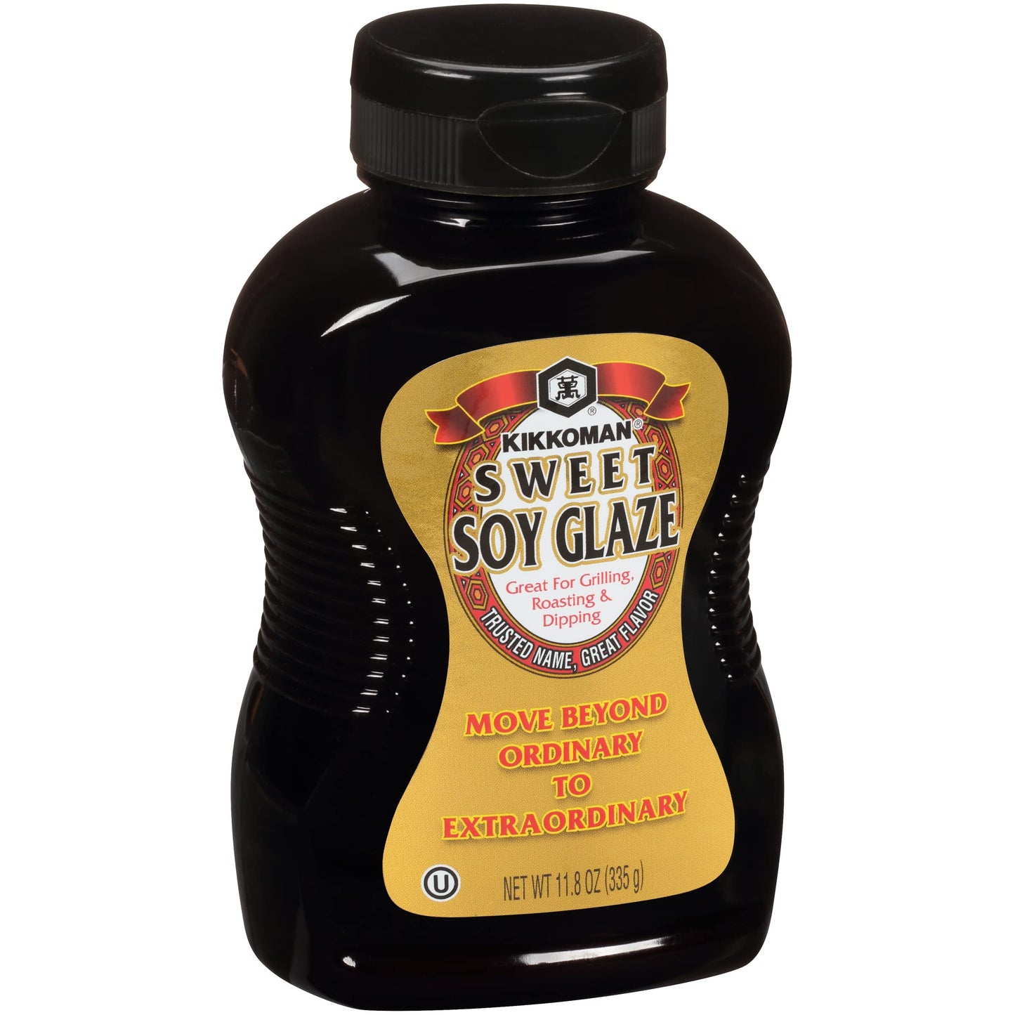Kikkoman - Sweet Soy Glaze Great For Grilling, Roasting & Dipping - Low Sodium & No Fat - Kosher Certified, Gluten-Free & All-Pu