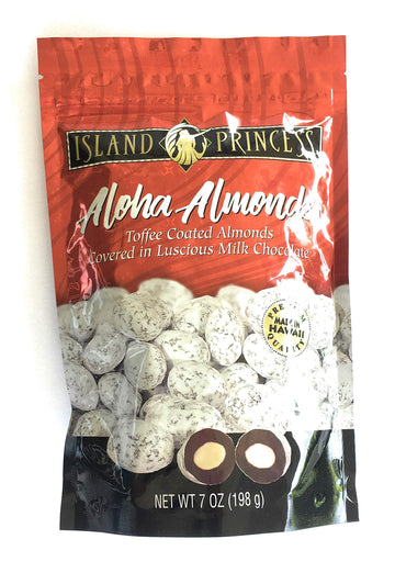 Island Princess Aloha Almonds Toffee Coated Almonds In Milk Chocolate Hawaii