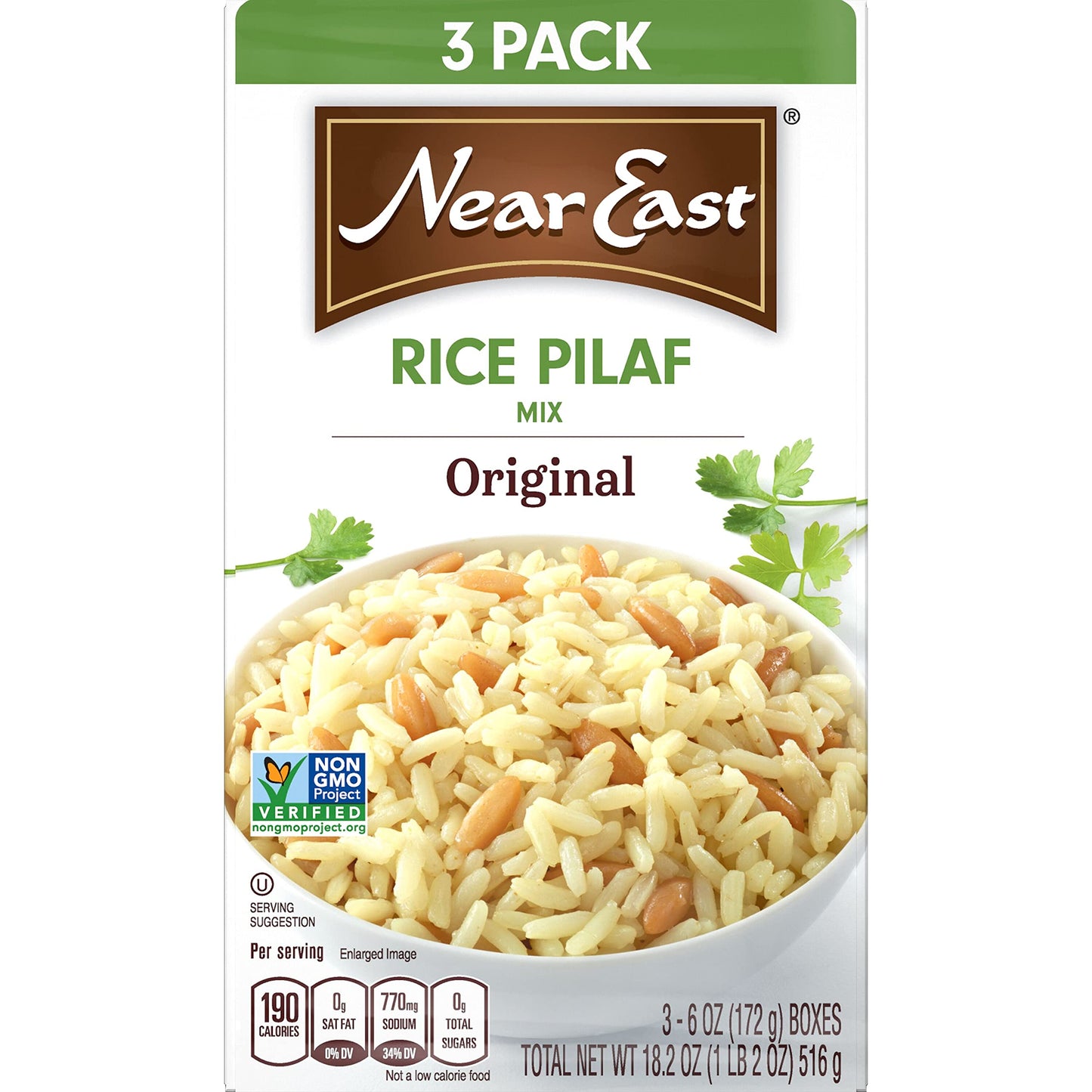 Near East Quaker Rice Pilaf Mix, Original, 18.2 Ounce (Pack Of 3 Boxes)