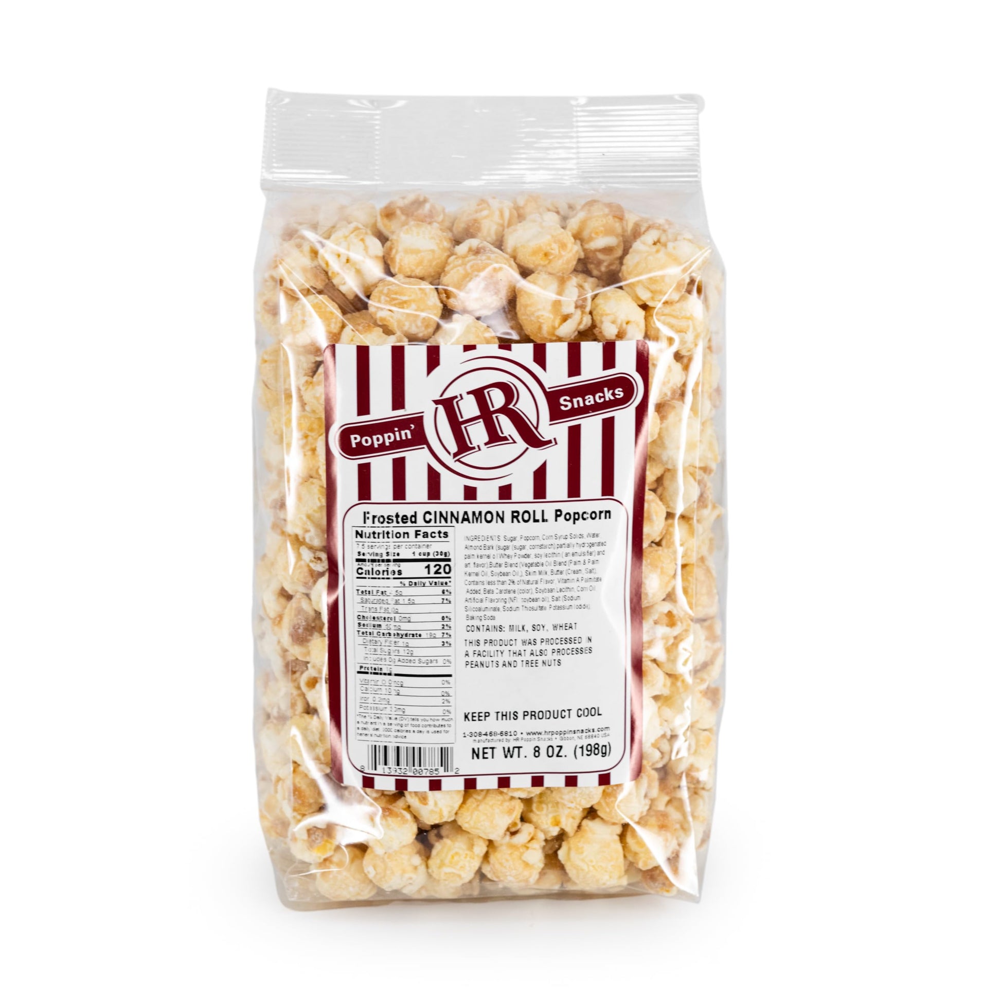 Frosted Cinnamon Roll Popcorn | 4 Pack | HR Poppin' Snacks