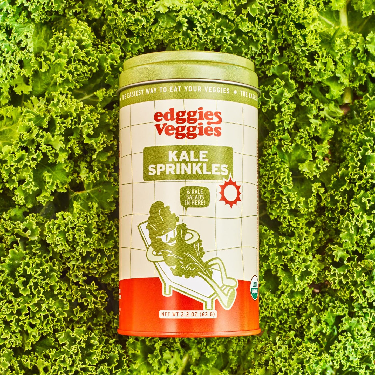 Edggies Organic Kale Sprinkles - Easy Veggies Pure Kale Superfood For Smoothies, Salads, Pasta & More - Vegan, Gluten-Free, Non-Gmo, Keto & Paleo-Friendly - Nutrient-Packed, Ready-To-Eat Veggie Boost