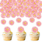 40 Pack Edible Daisy Cupcake Toppers Edible Wafar Paper Spring Bridal Engagement Baby Shower Birthday Party Drink Toppers Annive