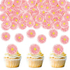 40 Pack Edible Daisy Cupcake Toppers Edible Wafar Paper Spring Bridal Engagement Baby Shower Birthday Party Drink Toppers Annive