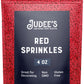 Judee'S Red Sprinkles 4 Oz - Gluten-Free And Nut-Free - Brighten Up Your Baked Goods - Great For Cookie And Cake Decoration - Us