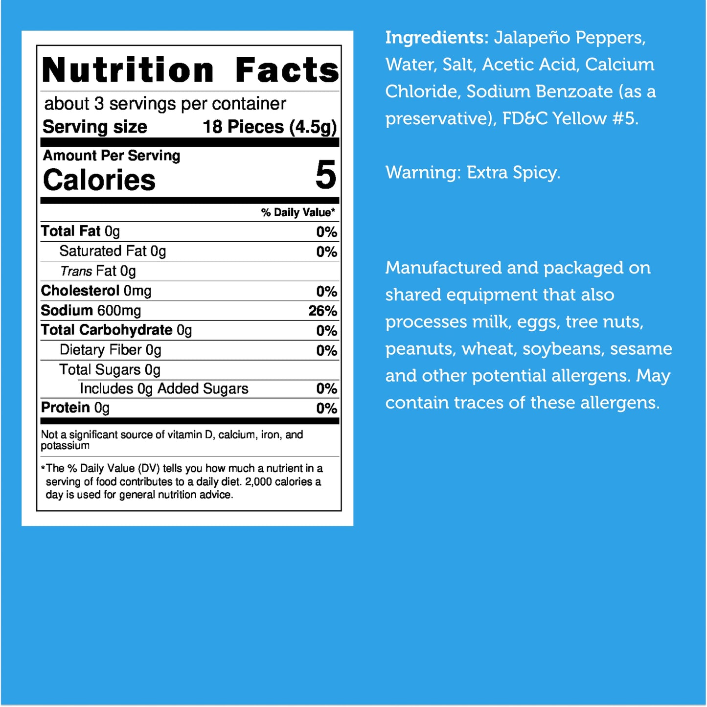 Arctic Farms Garden Freeze Dried Jalapeno Chips, Extra Spicy, Crunchy (Small Bag)