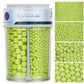 Sprinkles for Cake Decorating, Green Pearl Sprinkles 4 Sizes Mix for Cake Cupcake Cookie Baking Donuts Ice Cream Toppings