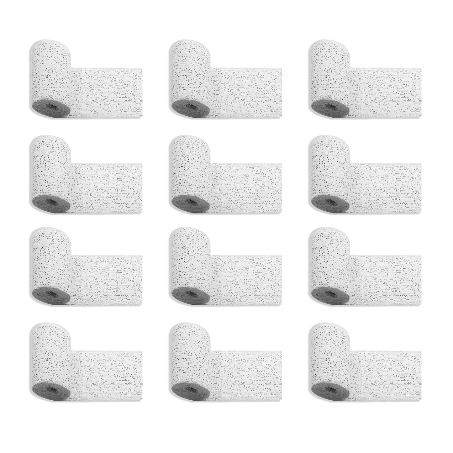 Plaster Cloth Rolls (Pack Of 12) - Gauze Bandages For Body Casts, Craft Projects, Belly Molds - Easy To Use Wrap Strips - 6'' W 