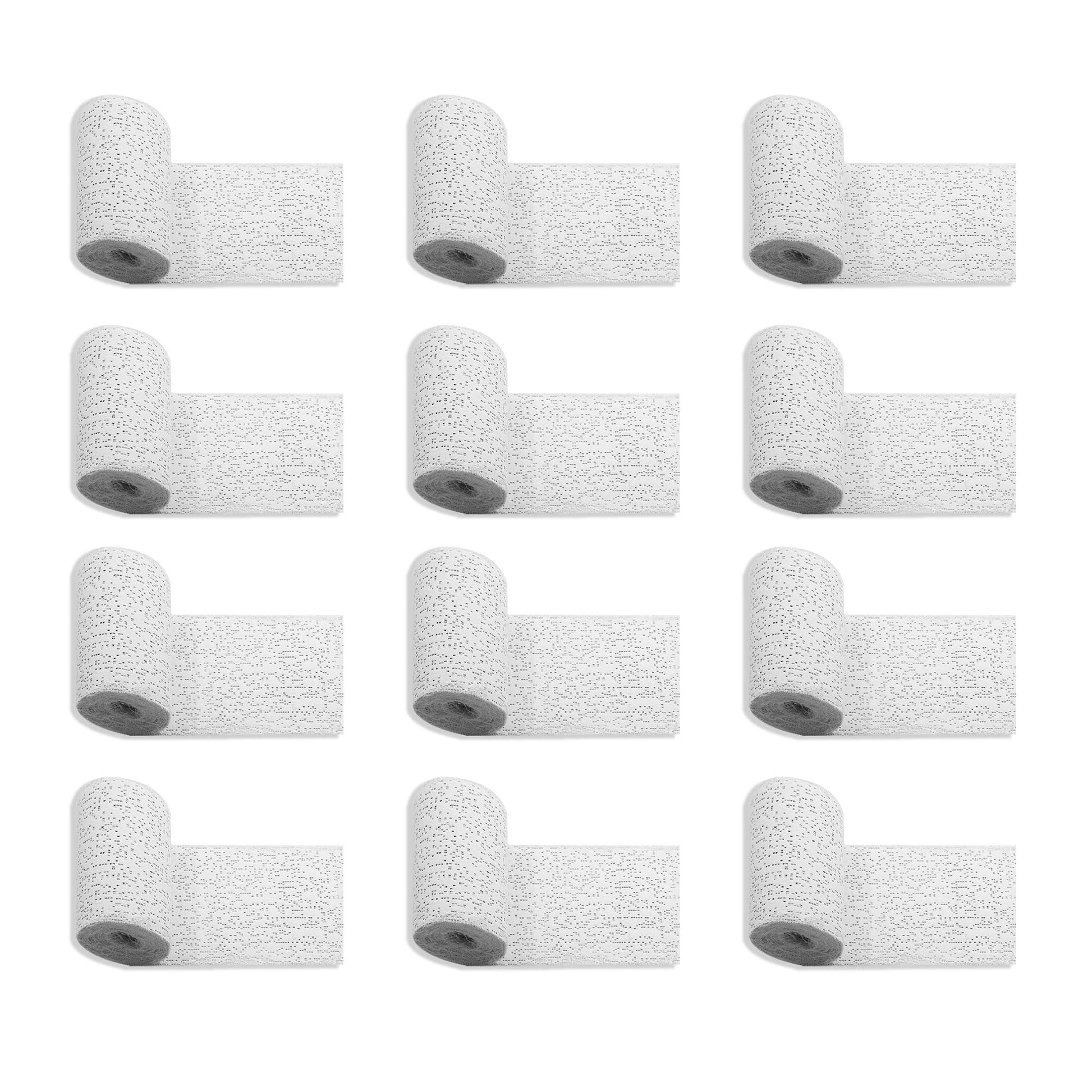 Plaster Cloth Rolls (Pack Of 12) - Gauze Bandages For Body Casts, Craft Projects, Belly Molds - Easy To Use Wrap Strips - 6'' W 